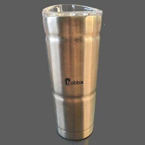 Bubba 24 oz Silver Tumbler Stainless Steel Vacuum Insulated Clear Lid Travel Cup